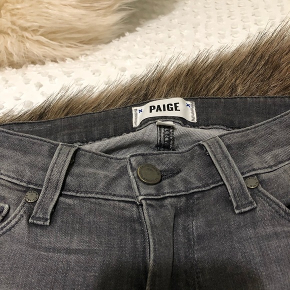 Grey Paige Denim Jeans - Picture 2 of 5